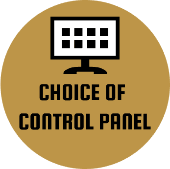 Choice of control panel