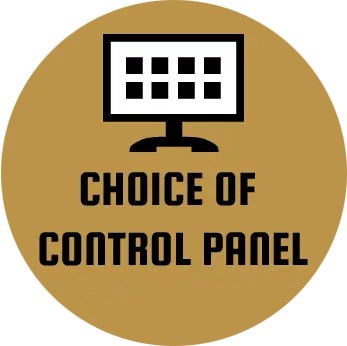 Choice of control panel