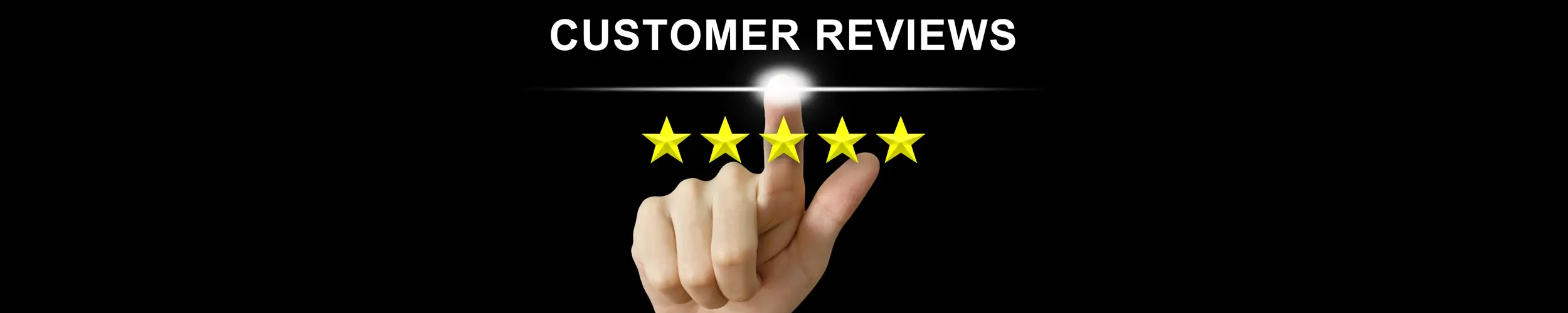 52Degrees testimonials - feature image | hand pointing to a 5 star customer review for 52Degrees | Telecoms Solutions, Norwich